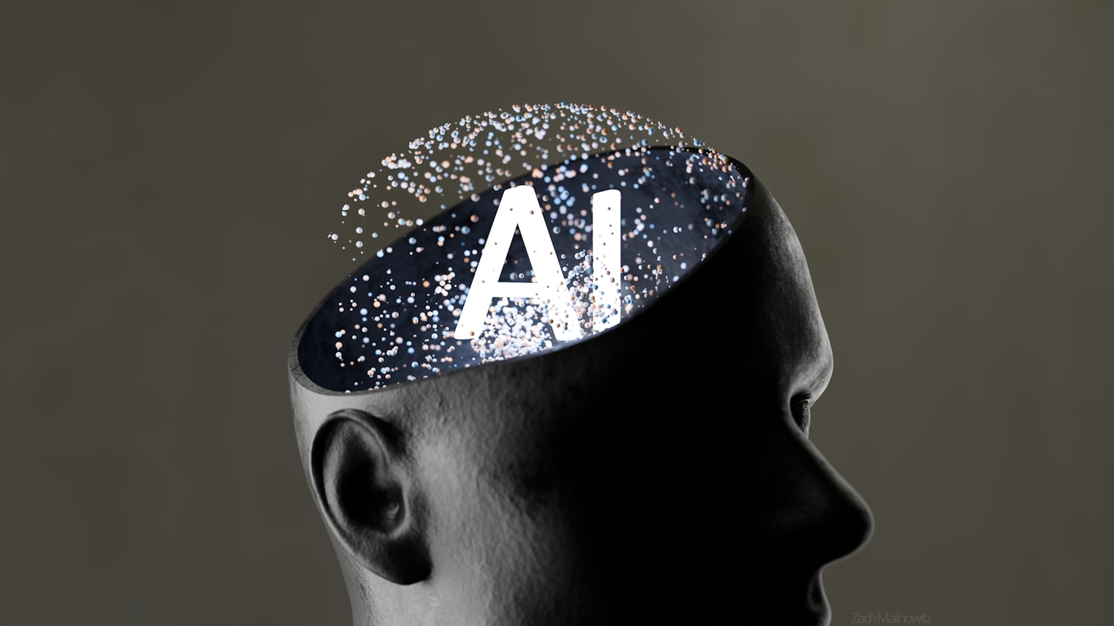 Abstract artificial intelligence concept image